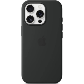 iPhone 16 Pro Silicone Case with MS - Black