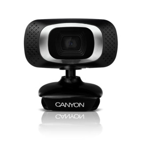 Canyon C3, webkamera, HD 720p, 1Mpx, USB, mikrofón, 360° rozsah