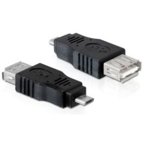 PremiumCord USB redukcia A/female-MicroUSB/male