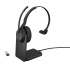 Jabra Evolve2 55/Mono/ANC/USB/BT-USB/Bezdrať/MS/Stand/Čierna