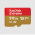 SanDisk Extreme/micro SDXC/512GB/190MBps/UHS-I U3/Class 10/+ Adaptér