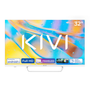 KIVI TV 32F760QW, 32" (81cm), HD LED TV, AndroidTV 11, White, 1920x1080, 60 Hz,2x8W, 33 kWh/1000h ,HDMI ports 2