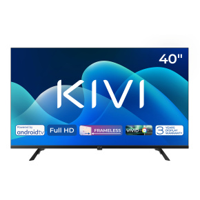 KIVI TV 40F730QB, 40" (100cm), HD LED TV, AndroidTV 11, Black, 1920x1080, 60 Hz,2x8W, 33 kWh/1000h ,HDMI ports 2