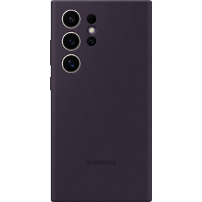 Samsung Silikonový zadní kryt S24 Ultra Dark Violet