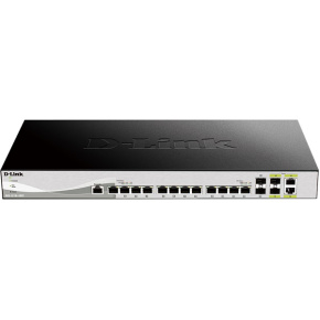 D-Link DXS-1210-16TC Smart Managed Switch, 12x 10G, 2x SFP+ a 2x Combo 10GBase-T/SFP+ ports