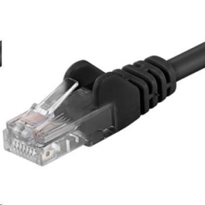 PREMIUMCORD Patch kábel UTP RJ45-RJ45 CAT5e 1m čierny