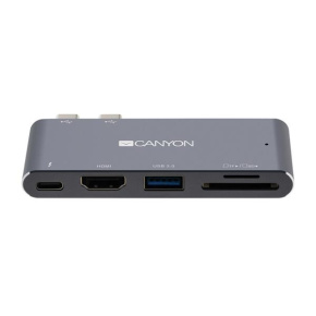 Canyon DS-5, Thunderbolt 3 Docking Station, 5 portov, 1xThunderbolt 3+1xUSB3.0+1xHDM+SD a TF Reader