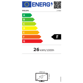 Philips 276B9/00 27" IPS LED 2560x1440 20 000 000:1 4ms 300cd DP HDMI USB-C (65W) pivot repro cierny