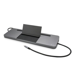 i-tec USB-C Metal Ergonomic 4K 3x Display Docking Station, Power Delivery 85W