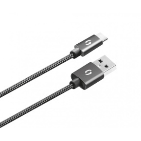 ALIGATOR PREMIUM Dátový kábel 2A, USB-C čierny