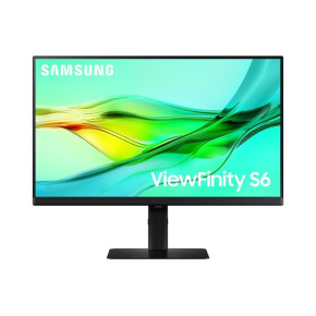 Samsung ViewFinity S6 (S60UD) 24" IPS LED 2560x1440 Mega DCR 5ms 350cd HDMI DP USB-C(90W) PIVOT cierny 100Hz