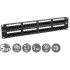 19'' patch panel Solarix 48 x RJ45 CAT5E UTP 150 MHz čierny 2U SX48-5E-UTP-BK