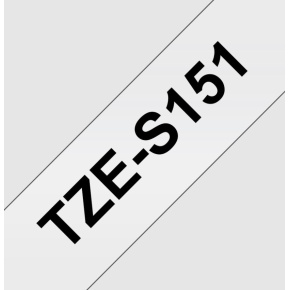 TZE-S151,priesvitná / čierna, 24mm