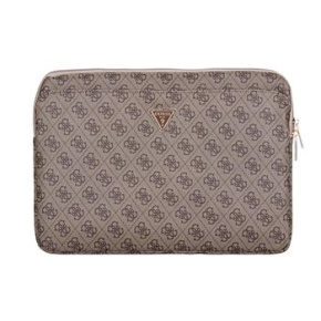 Guess PU 4G Triangle Logo Obal pre Notebook 14'' Brown