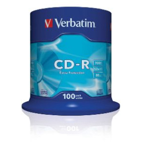 VERBATIM CD-R(100-Pack)Spindl/ExtraProtect/52x/700