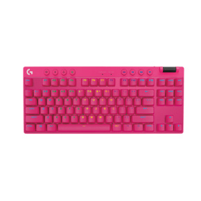 Logitech® G PRO X TKL LIGHTSPEED Gaming Keyboard - MAGENTA - US INT'L - 2.4GHZ/BT - N/A - EMEA28-935 - TACTILE