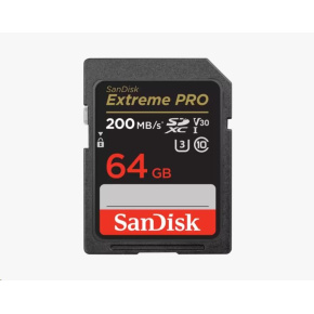 SanDisk Extreme PRO SDXC 64GB 200MB/s V30 UHS-I