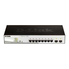 D-Link DGS-1210-10P, 10-port 10/100/1000 Gigabit PoE Smart Switch 2x SFP 65W