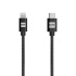 ER POWER kábel USB-C/Lightning 120cm čierny