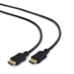 GEMBIRD kábel HDMI-HDMI 1,8m, 1.4, M/M tienený, pozlátené kontakty, CCS, ethernet, čierny