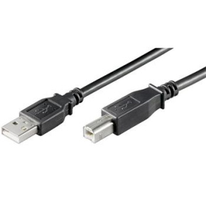 PremiumCord Kábel USB 2.0, A-B, 3m, čierny