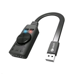Zvuková karta C-TECH SC-7Q, 7.1 surround sound, audio switch