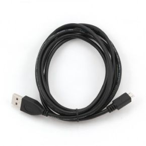 Kábel USB A-B micro, 1m, 2.0, čierny, high quality