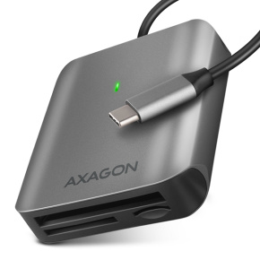 AXAGON CRE-S3C, USB-C 3.2 Gen 1 - SUPERSPEED čítačka kariet 3-slot & lun SD/microSD/CF, podpora UHS-II