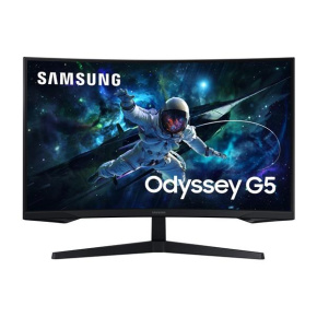 Samsung Odyssey G5/G55C/32''/VA/QHD/165Hz/1ms/Black/2R