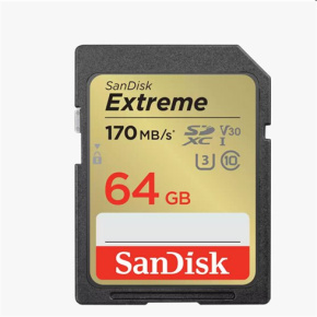 SanDisk Extreme/SDXC/64GB/170MBps/UHS-I U3 / Class 10