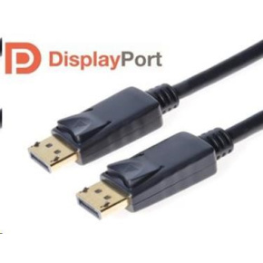 PREMIUMCORD DisplayPort 1.2 pripojovacie káble M/M, pozlátené konektory, 2 m