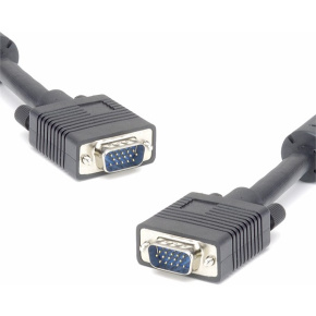 PremiumCord Kábel k monitoru HQ (Coax) 2x ferrit, SVGA 15p, DDC2,3x Coax + 8žil, 10m