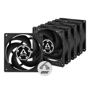 ARCTIC P8 PWM pst case fan - 80mm case fan s PWM control a pst cable - Pack of 5pcs