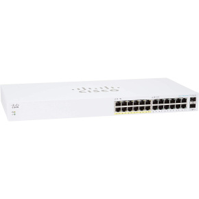 CBS110 Unmanaged 24-port GE, Partial PoE, 2x1G SFP Shared