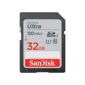 SanDisk Ultra/SDHC/32GB/120MBps/UHS-I U1 / Class 10/Čierna