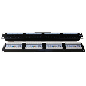 DATACOM Patch panel 24x RJ-45,Cat5e UTP,1U, 19'' Dual