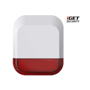 iGET SECURITY EP11 - vonkajšia siréna napájaná batériou alebo adaptérom, pre alarm M5