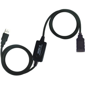 PremiumCord USB 2.0 repeater a predlžovací kábel A/M-A/F 10m