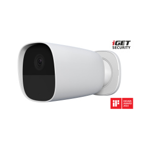 iGET SECURITY EP26 White - WiFi batériová FullHD kamera, IP65, zvuk, samostatná a pre alarm M5-4G CZ