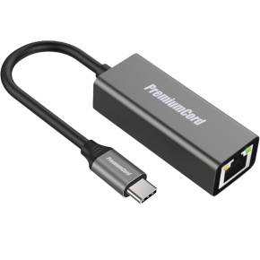 PremiumCord Prevodník USB-C na Gigabit kon. RJ45