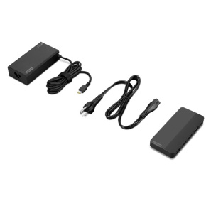 Lenovo USB-C Dual Display Travel Dock with 100W (1x DP, RJ45, 1x HDMI, 1x USB- A, 2x USB-C, adapter) pripojit max. 2x LC