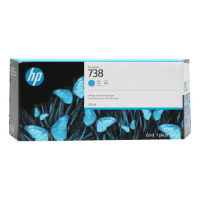 HP 738 azúrová atramentová kazeta (300ml), 676M6A