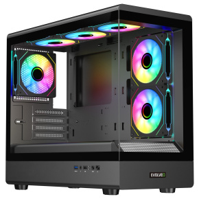 EVOLVEO Ursus, skriňa mATX, 6x ARGB ventilátor EVOLVEO Ursus, skriňa mATX, 6x ARGB ventilátor