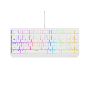 Genesis herná klávesnica THOR 230/TKL/RGB/Outemu Red/Drôtová USB/US layout/Biela