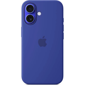 iPhone 16 Silicone Case with MS - Ultramarine