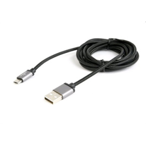 Kábel CABLEXPERT USB A Male/Micro B Male 2.0, 1,8m, opletený, čierny, blister