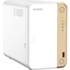 QNAP TS-262-4G (2core 2,9GHz, 4GB RAM, 2x SATA, 2x M.2 NVMe, 1x PCIe, 1x 2,5GbE, 1x HDMI 4K, 4x USB)