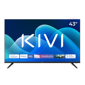 KIVI TV 43F730QB, 43" (108cm), HD LED TV, AndroidTV 11, Black, 1920x1080, 60 Hz,2x8W, 33 kWh/1000h ,HDMI ports 2