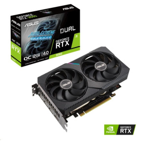 ASUS VGA NVIDIA GeForce Dual RTX 3060 V2 OC Edition, RTX 3060, 12 GB GDDR6, 3xDP, 1xHDMI