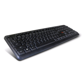 C-TECH klávesnice KB-102 PS/2, slim, black, CZ/SK